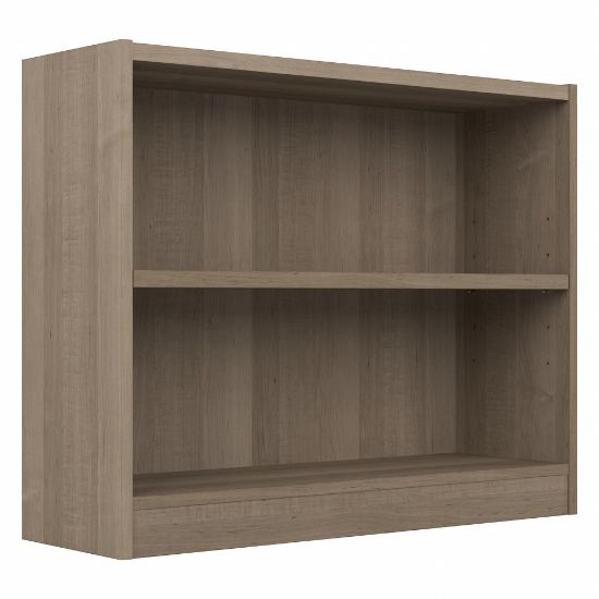 Picture of Bush Furniture Universal Small 30inH 2-Shelf Bookcase, Ash Gray, Standard Delivery