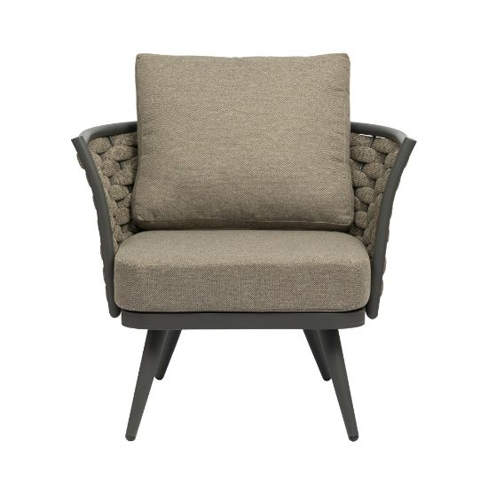 Picture of Eurostyle Solna Fabric Lounge Chair, Gray/Taupe