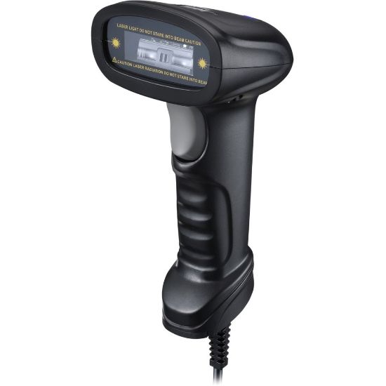 Picture of Adesso NuScan 1600U 1D Handheld CCD Barcode Scanner (USB) - Cable Connectivity - 300 scan/s - 16in Scan Distance - 1D - CCD - USB - Healthcare, Warehouse, Library, Retail