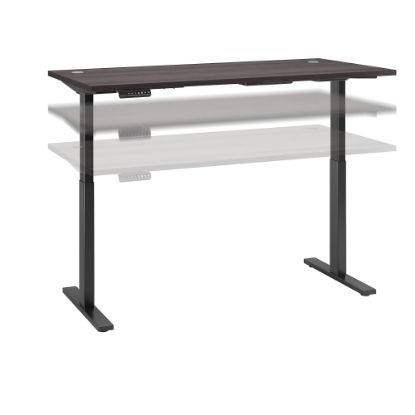 Picture of Bush Business Furniture Move 60 Series Electric 72inW x 30inD Height Adjustable Standing Desk, Storm Gray/Black Base, Standard Delivery