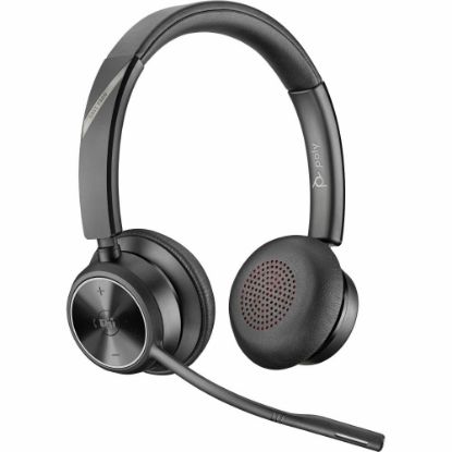 Picture of Poly Savi 7300 Office Headset - Stereo - Wireless - DECT 6.0 - 590 ft - 20 Hz - 20 kHz - Over-the-head - Binaural - Ear-cup - Noise Cancelling Microphone