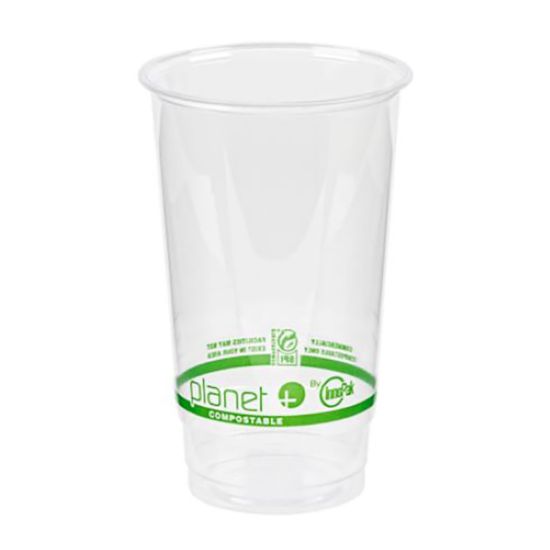 Picture of Planet+ Compostable Cold Cups, 24 Oz, Clear, Pack Of 1,000 Cups