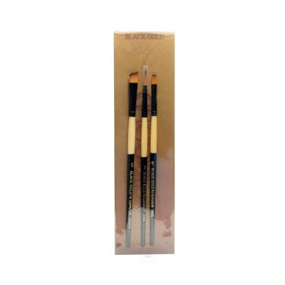 Picture of Dynasty Series Paint Brush Set, Assorted Sizes, Foliage/Texture, Set Of 3