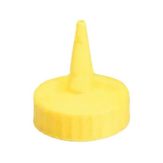 Picture of Tablecraft Squeeze Bottle Tops, 1 Oz, Yellow, Pack Of 12 Tops