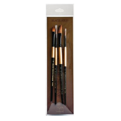 Picture of Dynasty Series Paint Brush Set, Assorted Sizes, Landscape/Portrait, Set Of 4