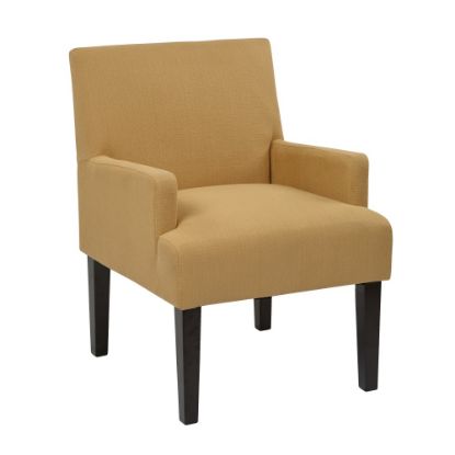 Picture of Ave Six Work Smart Main Street Guest Chair, Woven Wheat/Black