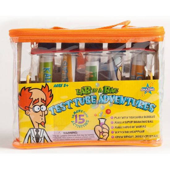 Picture of Be Amazing Toys Test Tube Adventures Lab-In-A-Bag, Science, 2nd Grade, Pack Of 14 Kits