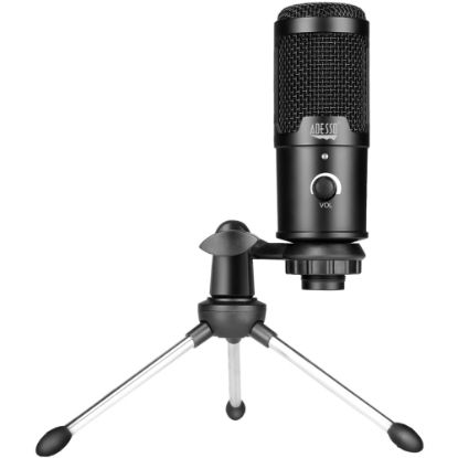 Picture of Adesso Xtream M4 Wired Condenser Microphone for Video Conferencing, Live Streaming - 100 Hz to 18 kHz - 680 Ohm -42 dB - Cardioid, Uni-directional - USB