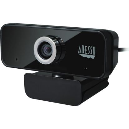 Picture of Adesso CyberTrack 6S Webcam - 8 Megapixel - 30 fps - USB 2.0 - TAA Compliant - 3840 x 2160 Video - CMOS Sensor - Manual Focus - Widescreen - Microphone - Computer, Notebook, Smart TV