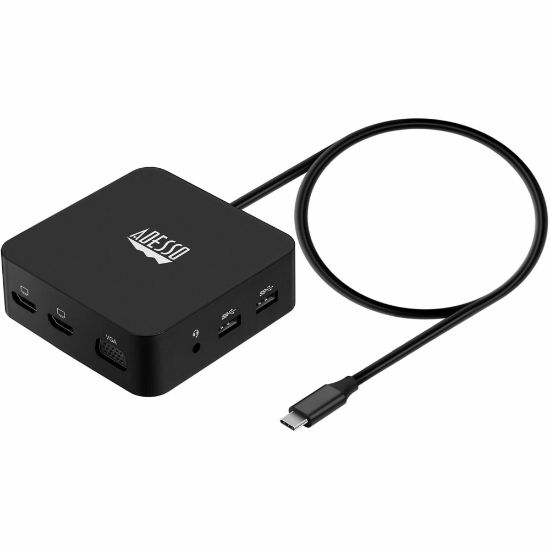 Picture of Adesso 11 in USB-C Multiport Docking Station(TAA Compliant) For TV/Monitor/Projector/Notebook