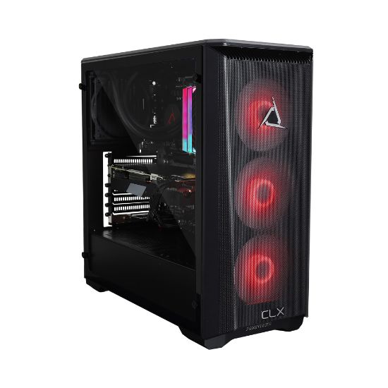 Picture of CLX SET TGMSETRTH0B14BR Liquid-Cooled Gaming Desktop PC, AMD Ryzen 9, 32GB Memory, 4TB Hard Drive/960GB Solid State Drive, Windows 10 Home