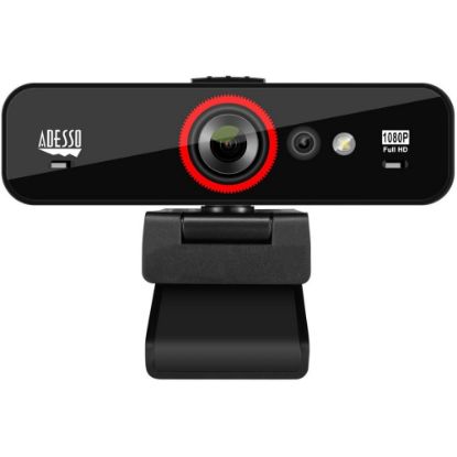 Picture of Adesso CyberTrack F1 Webcam - 2.1 Megapixel - 30 fps - USB 2.0 - 1 Each - 1920 x 1080 Video - CMOS Sensor - Fixed Focus - 120 deg. Angle - Microphone - Monitor, Notebook, TV - Windows 10