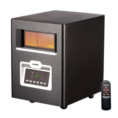 Picture of Optimus Infrared Quartz Heater With Remote And LED Display, 15-1/8in x 11-1/2in