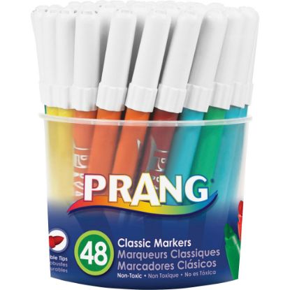 Picture of Prang Classic Art Markers, Bullet Tip, Assorted Colors, Box Of 48