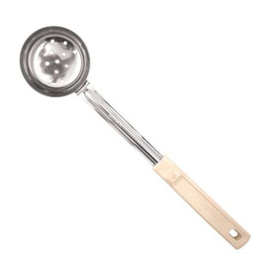 Picture of Vollrath Spoodle Perforated Portion Spoon With Antimicrobial Protection, Notch, 3 Oz, Cream