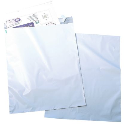 Picture of Quality Park Redi-Strip Jumbo Poly Envelopes, 14in x 19in, White, Box Of 100