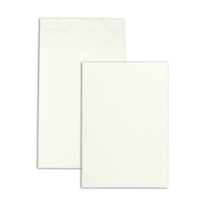 Picture of Quality Park Tyvek 12in x 16in x 2in Expansion Envelopes, 18 Lb, Self-Adhesive Closure, White, Carton Of 100