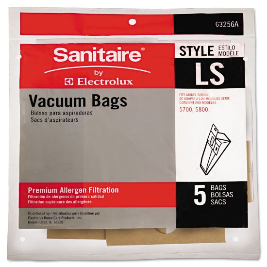 Picture of Sanitaire Eureka LS Commercial Upright Vacuum Cleaner Bags, Brown, Pack Of 5 Bags