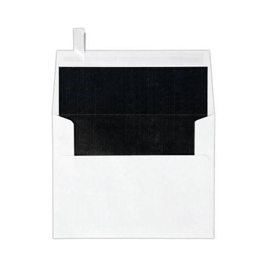 Picture of LUX Invitation Envelopes, A2, Peel & Press Closure, Black/White, Pack Of 250