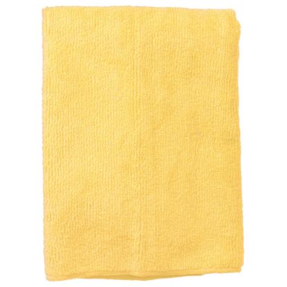 Picture of Wilen Standard Duty Microfiber Cloths, 16in, Yellow, Pack Of 12