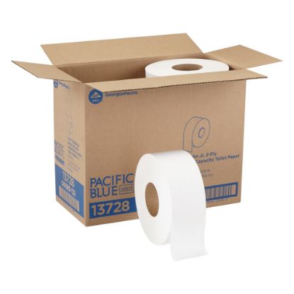 Picture of Pacific Blue Select by GP PRO Jumbo Jr. 2-Ply Toilet Paper, Pack Of 8 Rolls