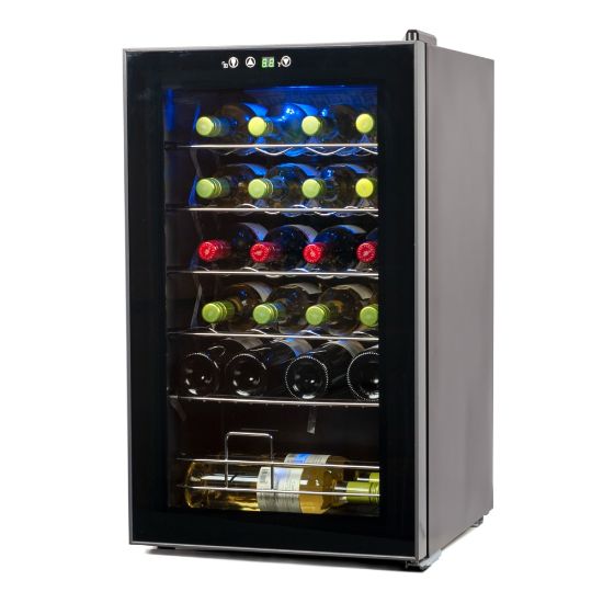 Picture of Black+Decker Compressor Wine Cellar, 24-Bottle Capacity, Black/Gray