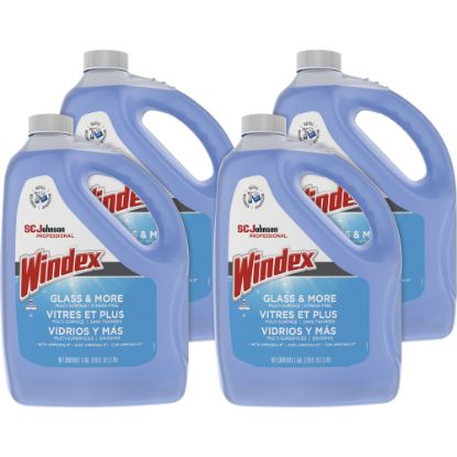 Picture of Windex Glass & Multi-Surface Cleaner, 128 Oz Bottle, Case Of 4