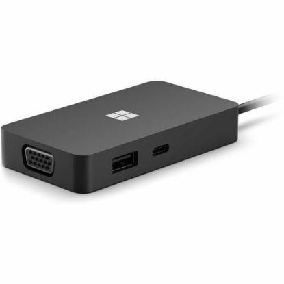 Picture of Microsoft Surface USB-C Travel Hub for Business - for Notebook/Tablet/Monitor - USB Type C - 2 x USB Ports - USB Type-C - Network (RJ-45) - HDMI - VGA - Wired