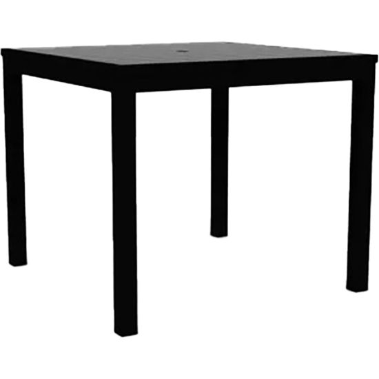 Picture of KFI Studios Eveleen Square Outdoor Patio Table, 29inH x 35inW x 35inD, Black