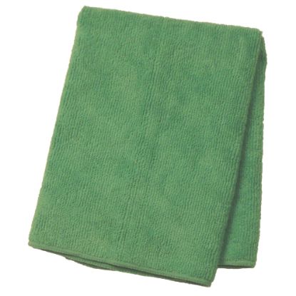 Picture of Wilen Standard Duty Microfiber Cloths, 16in, Green, Pack Of 12