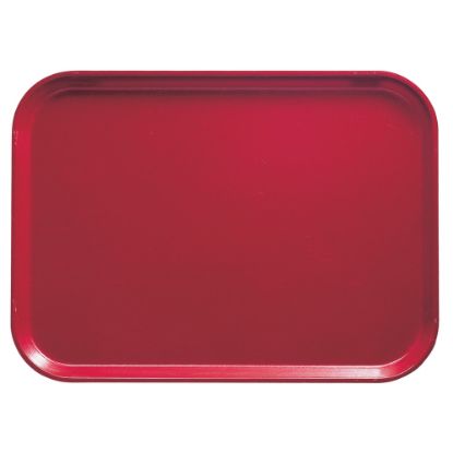 Picture of Cambro Camtray Rectangular Serving Trays, 15in x 20-1/4in, Ever Red, Pack Of 12 Trays