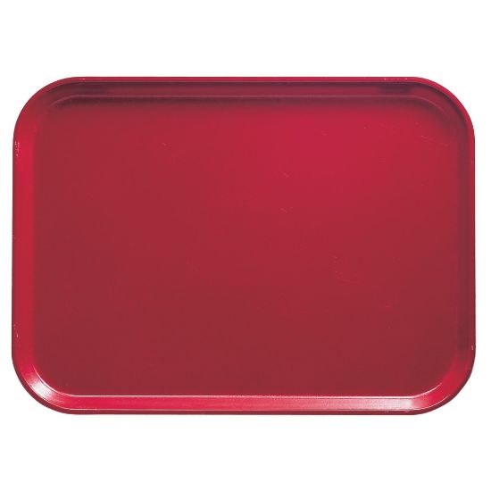 Picture of Cambro Camtray Rectangular Serving Trays, 15in x 20-1/4in, Ever Red, Pack Of 12 Trays