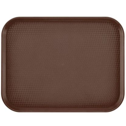 Picture of Cambro Fast Food Trays, 14in x 18in, Brown, Pack Of 12 Trays