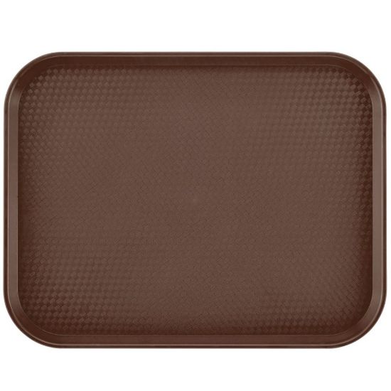 Picture of Cambro Fast Food Trays, 14in x 18in, Brown, Pack Of 12 Trays