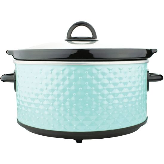 Picture of Brentwood SC-136BL 3.5-Quart Diamond Pattern Slow Cooker, Blue - 190 W3.50 quart - Cooking - Blue