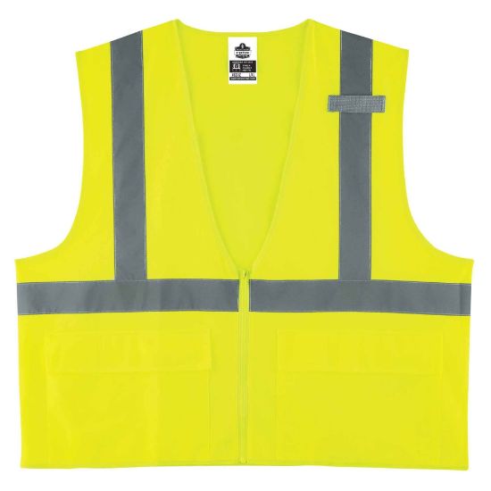 Picture of Ergodyne GloWear Safety Vest, Standard Solid, Type-R Class 2, Large/X-Large, Lime, 8225Z