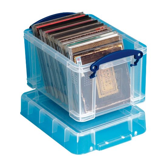 Picture of Really Useful Box Plastic Storage Container, 3.0 Liters, Clear