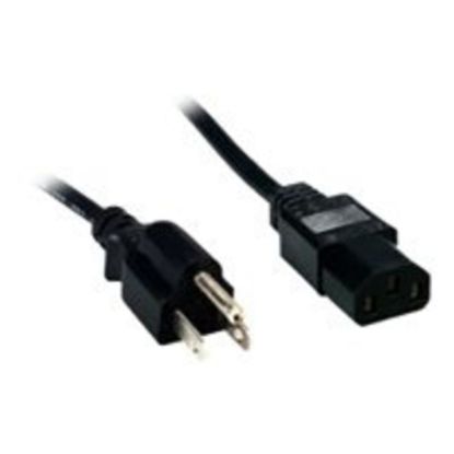 Picture of Comprehensive Standard - Power cable - NEMA 5-15 (P) to IEC 60320 C13 - AC 125 V - 10 A - 3 ft - molded - black