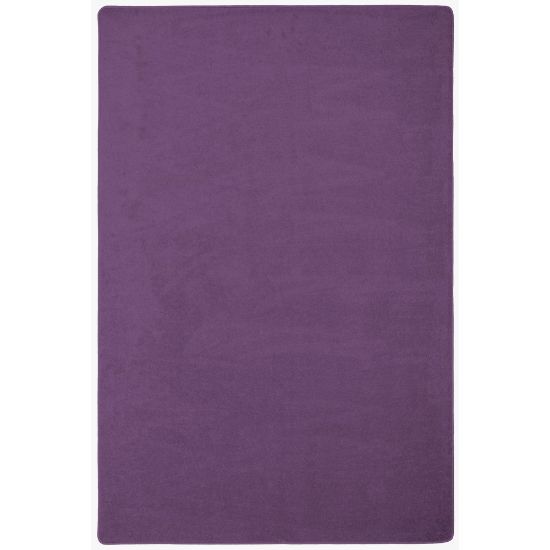 Picture of Joy Carpets Kid Essentials Solid Color Rectangle Area Rug, Endurance, 12ft x 7"6in, Purple