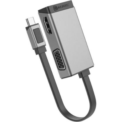 Picture of Alogic MagForce Duo Play 2-in-1 Adapter - 1 Pack - 1 x USB Type C - Male - 1 x HDMI Digital Audio/Video - Female, 1 x HD-15 VGA - Female - 4096 x 2160 Supported