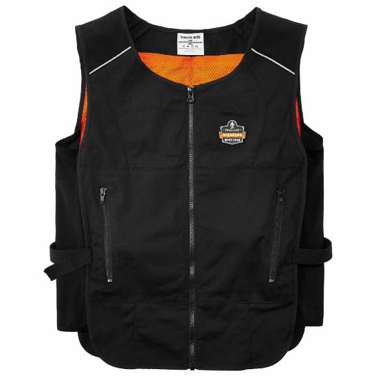 Picture of Ergodyne Chill-Its Phase Change Cooling Vest, Large/X-Large, Black, 6255