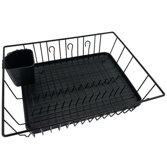 Picture of Better Chef  3-Piece Dish Rack With Drainer, Black