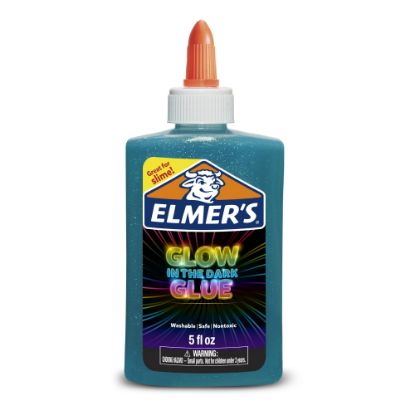 Picture of Elmers Glow-In-The-Dark Liquid Glue, Blue, 5 Oz