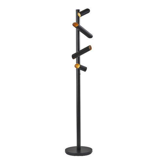 Picture of Adesso Tyler 4-Light LED Floor Lamp, 72inH, Black