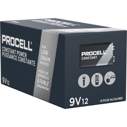 Picture of Duracell PROCELL Alkaline 9V Batteries, Pack Of 72 Batteries, DURPC1604BKDCT