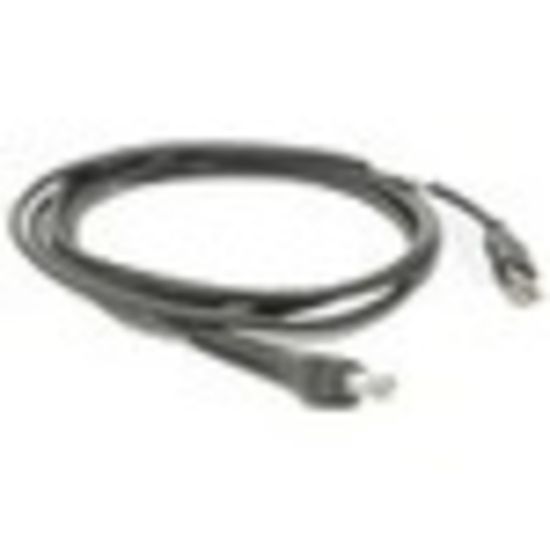 Picture of Zebra CBA-U01-S07ZAR USB Straight Cable - Type A USB - 7ft - Gray