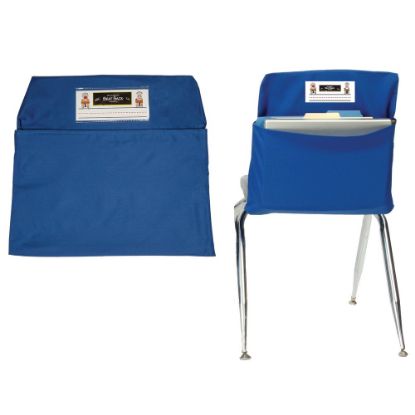 Picture of Seat Sack Chair Pocket, Large, 17in, Blue, Pack Of 2