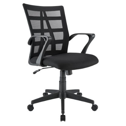 Picture of Realspace Jaxby Mesh/Fabric Mid-Back Task Office Chair, Black, BIFMA Compliant