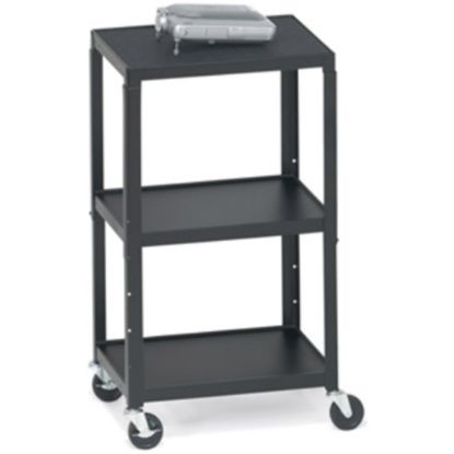 Picture of Bretford A2642-P5 Height Adjustable A/V Cart - Steel - Black