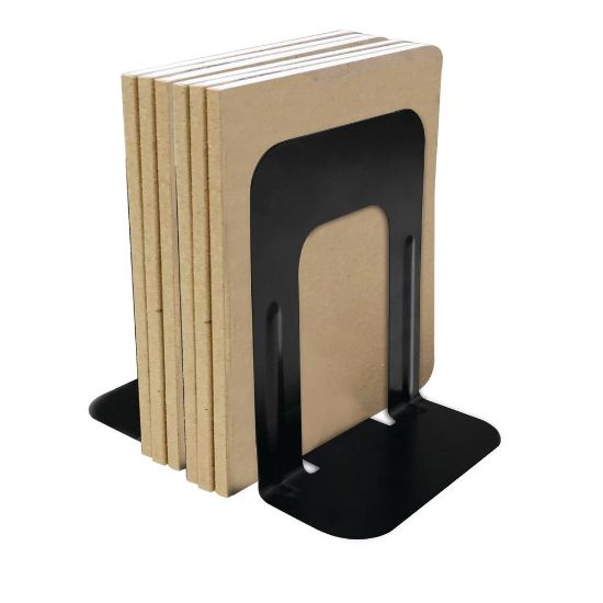 Picture of Office Depot Brand Nonskid Steel Bookends, 9in, Black, Set Of 2